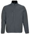 03827 Falcon Recycled Soft Shell Jacket Charcoal colour image